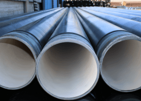 Steel coated pipes